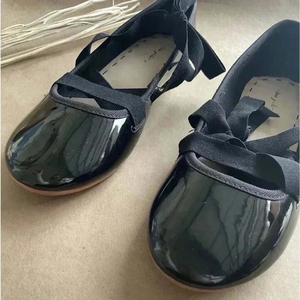 me Zara Patent Leather Ballet Flats Size 32 | 1